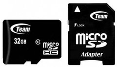 Карта памяти Team MicroSDHC 32GB Class 10 + adapter
