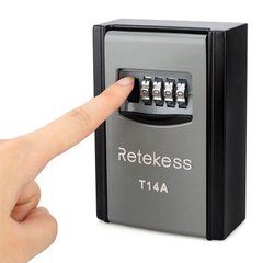 Мини сейф для ключей с кодовым замком и антивандальным металлическим корпусом Retekess T14A