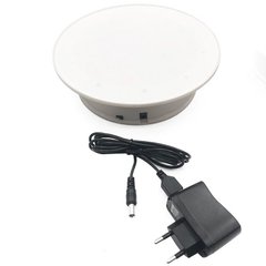 Поворотный стол для предметной съемки и 3D фото Heonyirry C366, диаметр 20 см, белый (УЦЕНКА - крутится только в одну сторону)
