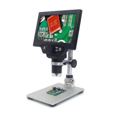Микроскоп цифровой с 7" дюймовым LCD экраном и подсветкой GAOSUO G1200HDB, c увеличением до 1200X, с аккумулятором