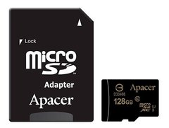 Карта памяти Apacer microSDXC 128GB UHS-I Class 10 + SD-adapter
