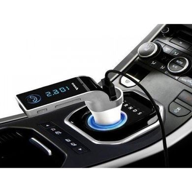 Автомобильный FM трансмиттер модулятор Car G7 Bluetooth Silver