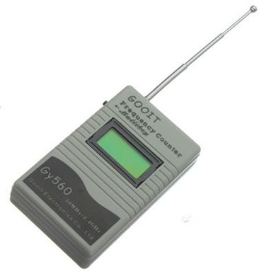 Частотомер аналогового радиосигнала бюджетный для диапазона частот 50 МГц - 2.4 ГГц с LCD экраном GOOIT GY-560