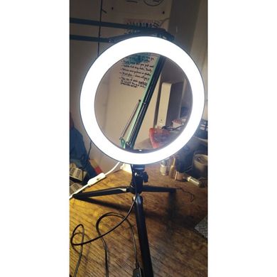 Селфи кольцо светодиодное на штативе с держателем для телефона Selfie ring light, диаметром 26 см, 3 цвета подсветки