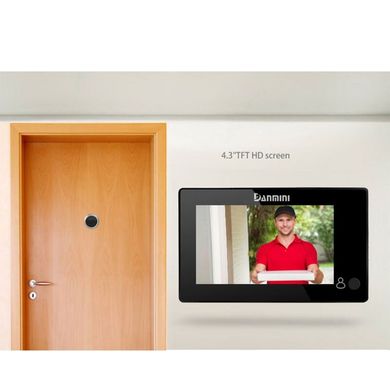 Видеоглазок дверной скрытый с монитором 4.3" дюйма в квартиру Danmini YB-43CH
