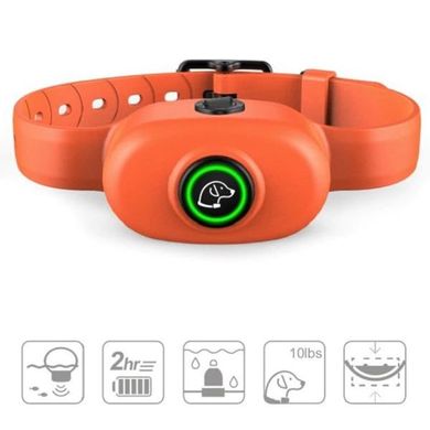 Электронный ошейник антилай для собак Pet Dog 300, водонепроницаемый, оранжевый