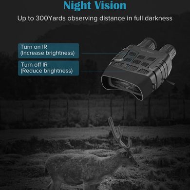 Бинокль ночного видения ПНВ с дальностью до 250 метров, 4Х кратным приближением и видео/фото записью Boblov NV3180