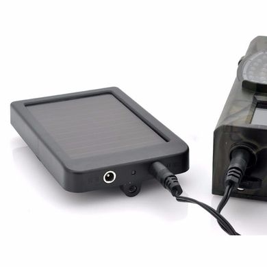 Солнечная зарядка с аккумулятором для фотоловушек и охотничьих камер Suntek HC-300, HC-500 и других, с напряжением 9 Вольт