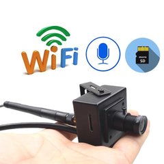Мини wifi камера с датчиком движения и микрофоном Jienuo 407SW, 2 мегапикселя HD1080P, металлическая
