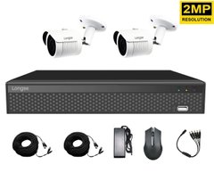 Комплект уличного видеонаблюдения на 2 камеры Longse XVRA2004D2M200, 2 Мп, Full HD 1080P