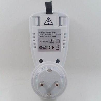 Портативный розеточный счетчик электроэнергии энергометр ваттметр бытовой TS-838