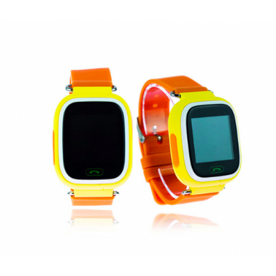 Детские умные смарт часы Smart Baby Watch Q90 с GPS трекером Yellow
