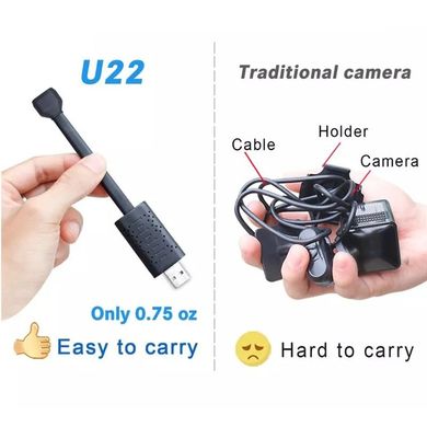 Мини камера WIFI USB на гибком шлейфе с подсветкой ZTOUR U22, HD 720P, датчик движения