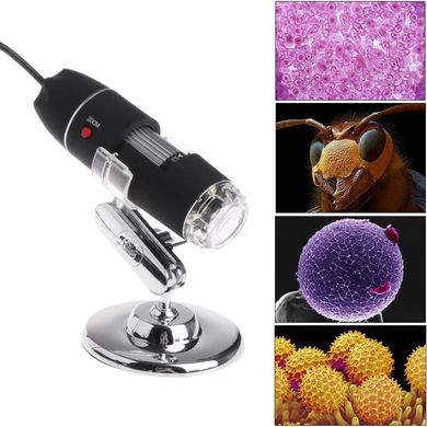 USB микроскоп электронный цифровой с увеличением 1600 x Ootdty DM-1600, 2 Мп, подсветка 8 LED
