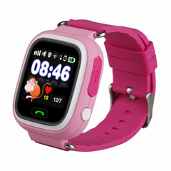 Детские умные смарт часы Smart Baby Watch Q90 с GPS трекером трекером Pink
