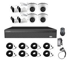 Комплект видеонаблюдения для дома на 8 камер Longse XVR2108HD4M4P500 kit, 5 Мп, Quad HD