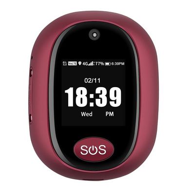 GPS трекер брелок 4G для детей и пожилых людей, с камерой, экраном, кнопкой SOS, аудиозвонком, шагомером VJOYCAR RF-V45