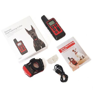 Электроошейник для собак дрессировочный Pet DTC-500 водонепроницаемый, дальность до 500 метров, красный