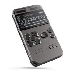 Диктофон цифровой профессиональный с активацией голосом Hyundai E-188, память 8 Гб, SD карты до 64 Гб, MP3