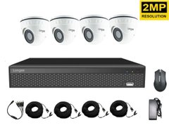 Комплект видеонаблюдения на 4 камеры Longse XVRA2004D4P200, 2 Мегапикселя, FullHD 1080P