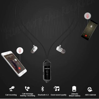Bluetooth диктофон для записи телефонных разговоров - гарнитура Waytronic WT511, Iphone&Android App
