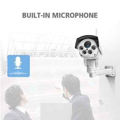 4G камера видеонаблюдения под SIM карту Boavision Q60-5MpWH-4G-5X, поворотная PTZ, 5 Мегапикселей, 5Х зум