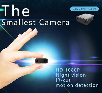 Мини камера - миниатюрный видеорегистратор с датчиком движения Hawkeye XD 1080P
