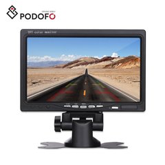 Автомобильный монитор 7” для камеры заднего вида Podofo K0106, 1024х600, AV, VGA, HDMI