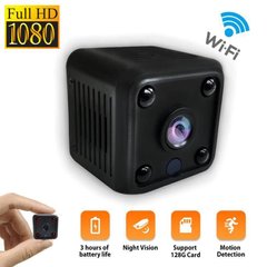 Wifi мини камера беспроводная с записью Zoohi SH09, 2 Мп, HD 1080P, SD карты до 128 Гб