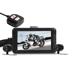 Видеорегистратор для мотоцикла на 2 камеры с пультом управления FHD SE100, HD 720P