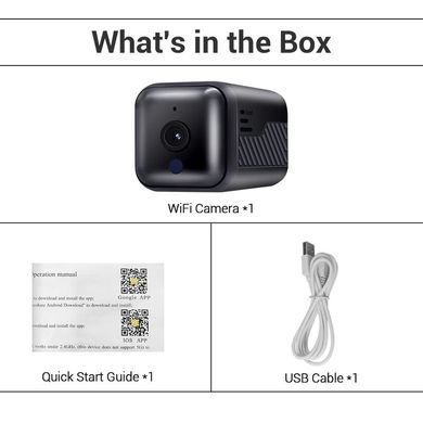 Мини камера wifi беспроводная Escam G16 2 Мп, 720P, с аккумулятором 3200 мАч на 16 часов работы
