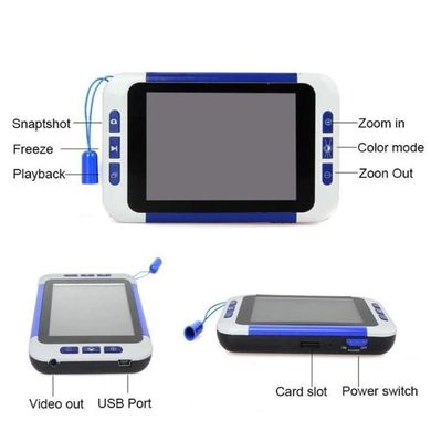 Портативная электронная цифровая лупа 2X-32X с 3,5" экраном Eyoyo C0141