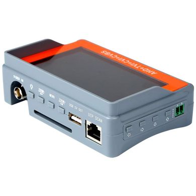 Портативный монитор для настройки камер видеонаблюдения Pomiacam IV7W, 5Мп, AHD+TVI+CVI+CVBS
