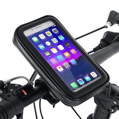 Универсальный держатель для телефона на велосипед или мотоцикл Leory в виде чехла, размер XL, для диагонали 6.3"