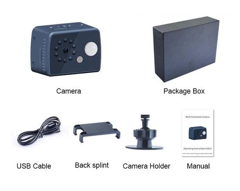 Мини камера с датчиком движения и записью с ночным виденьем MD20, видеорегистратор с записью на флешку 30 дней