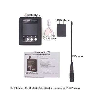 Частотомер цифровой SURECOM SF-401 – перехватчик CTCCSS/DCS кодов радиостанций 27 МГц - 3.0 ГГц
