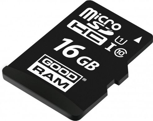 Карта памяти Goodram microSDHC 16GB UHS-I class 10 + adapter